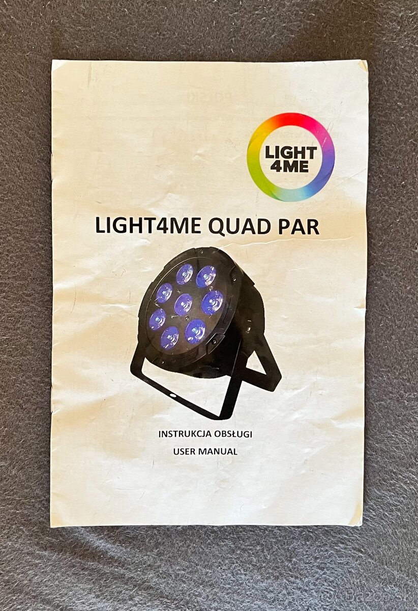 Light4Me Quad 8x10W MKII RGBW LED PAR, Svetlo- 4ks
