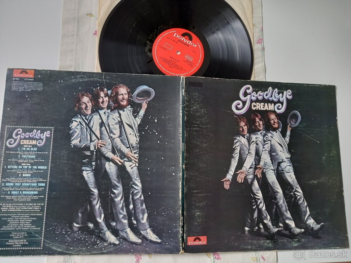CREAM “Goodbye” /Polydor 1969/rozkl obal ,vinyl :skvely st,