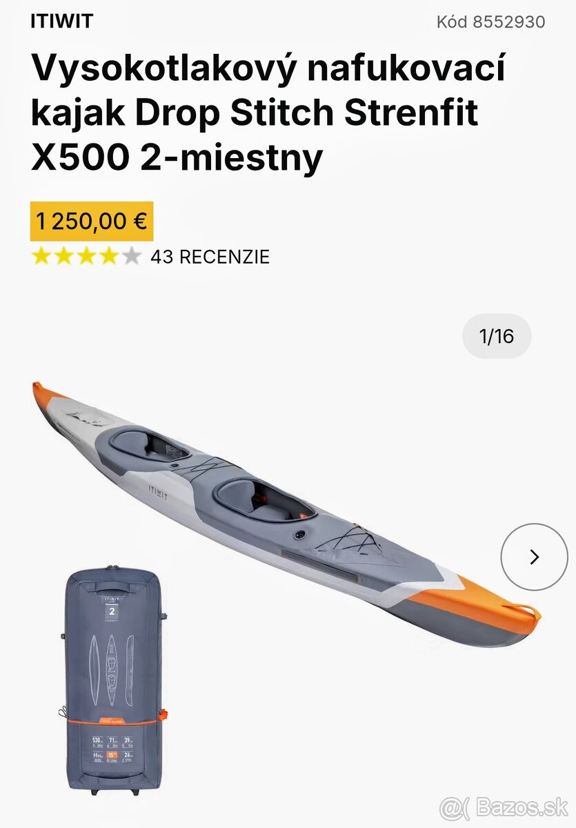 Nafukovací kajak