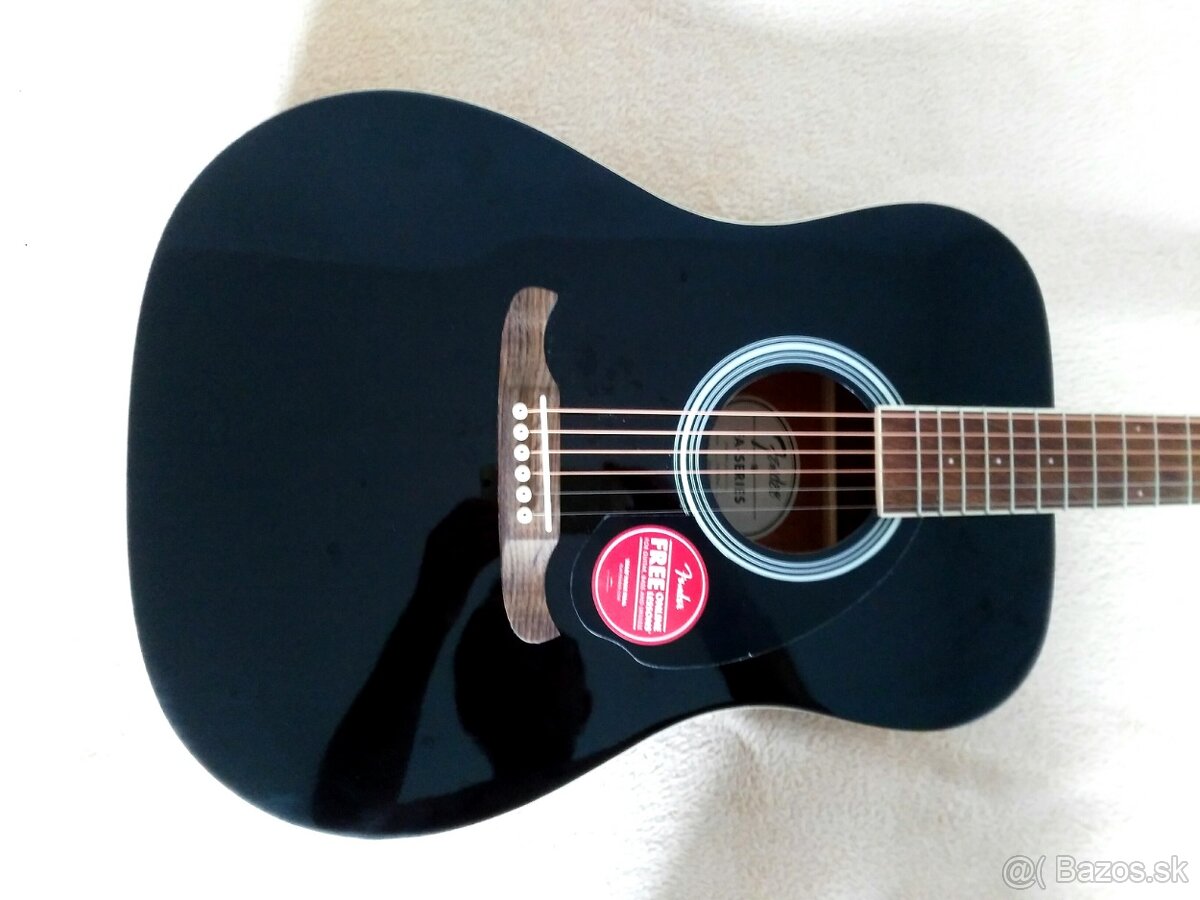 Predam akusticku gitaru Fender FA-125 WN Black.