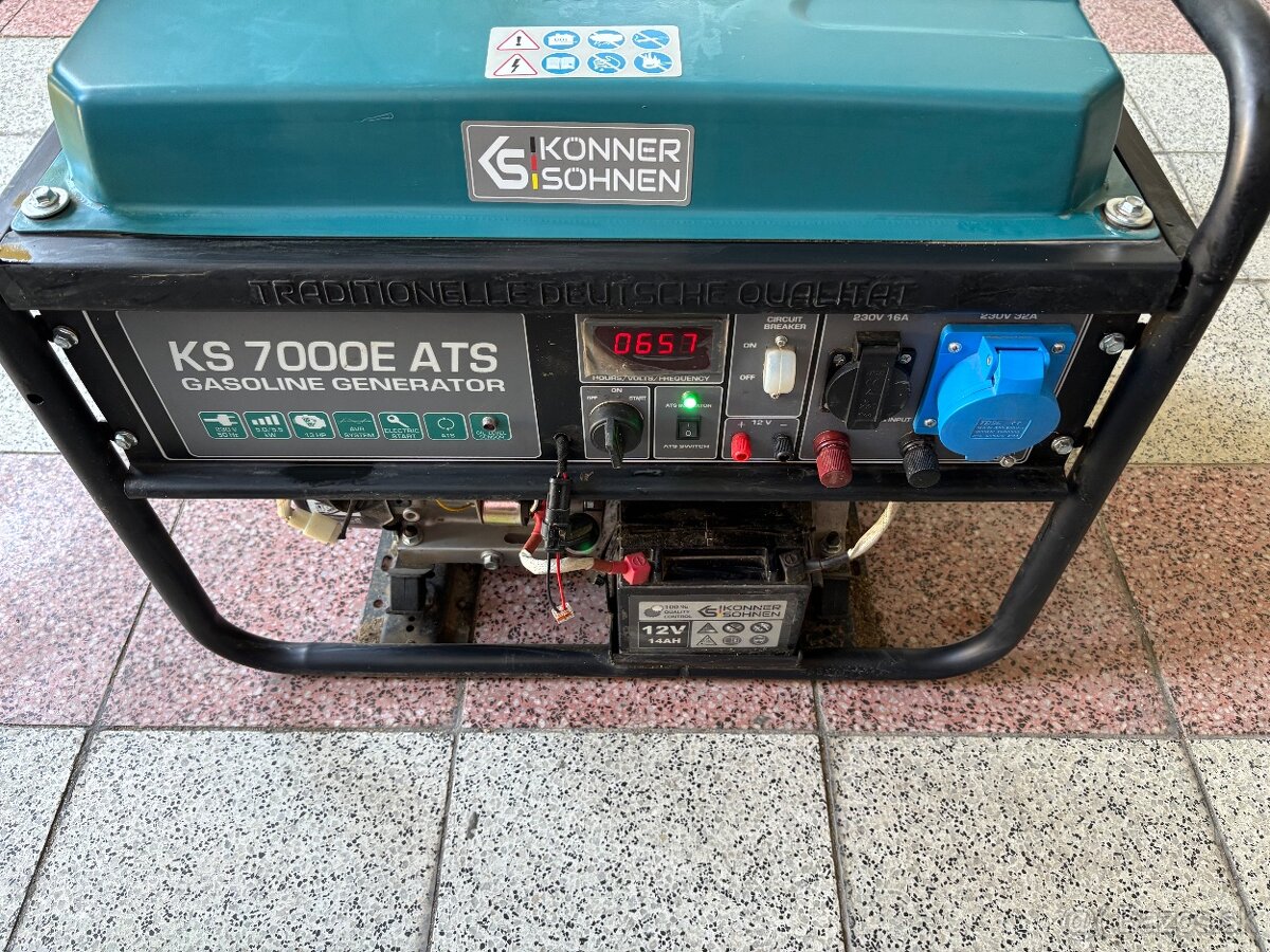 Benzínový generátor KS 7000E ATS