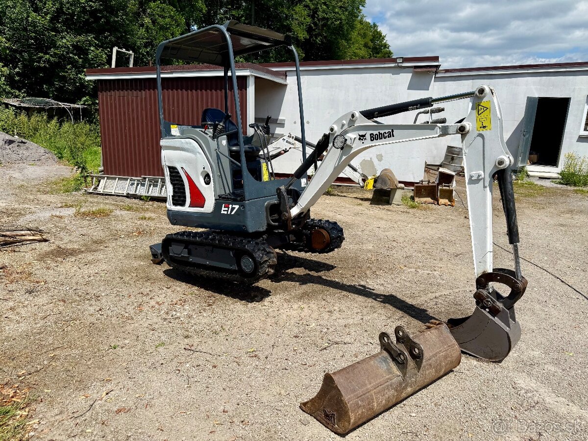 Minibagr Bobcat E17,rok 2019,Vaha 1711kg