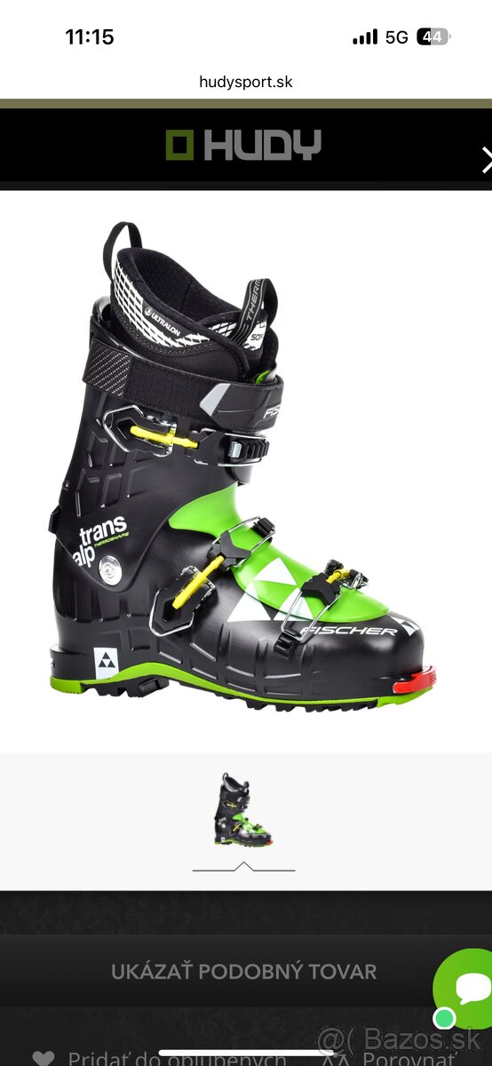 Skialpove lyziarky Fischer ThermoShspe 43