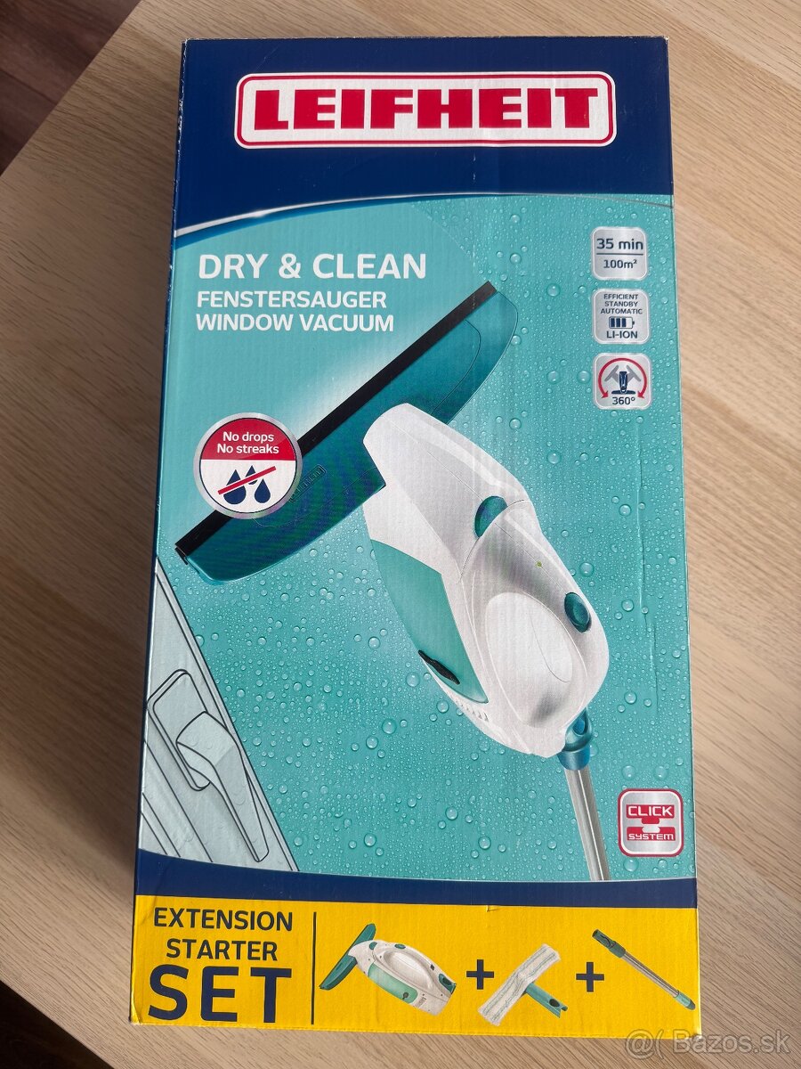 Leifheit dry & clean vysávač na okná