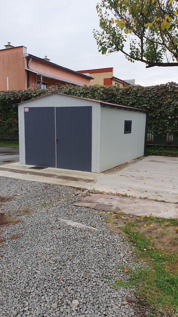 Plechová garáž 5,5x3,5
