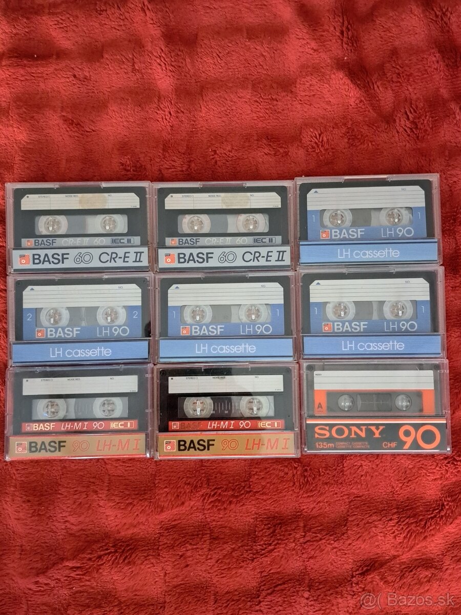 Audiokazety BASF, SONY
