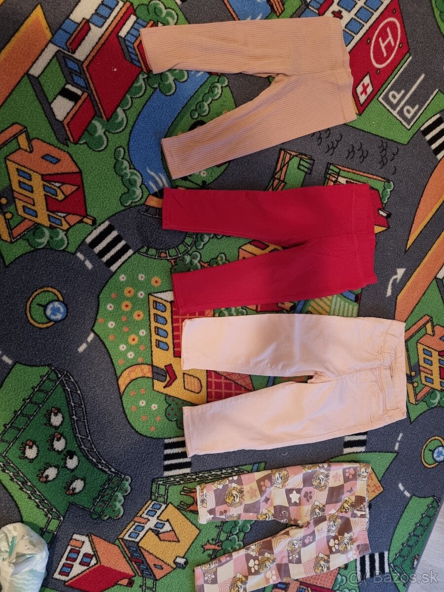 Nohavice 86/dievca3ks 2ks leginy