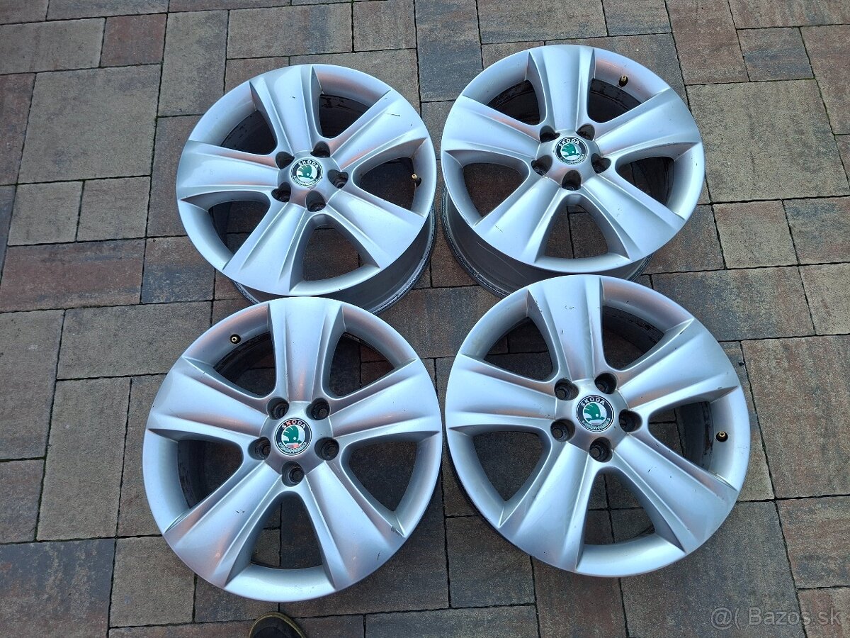 Predám org.hlinikové disky Skoda-R17