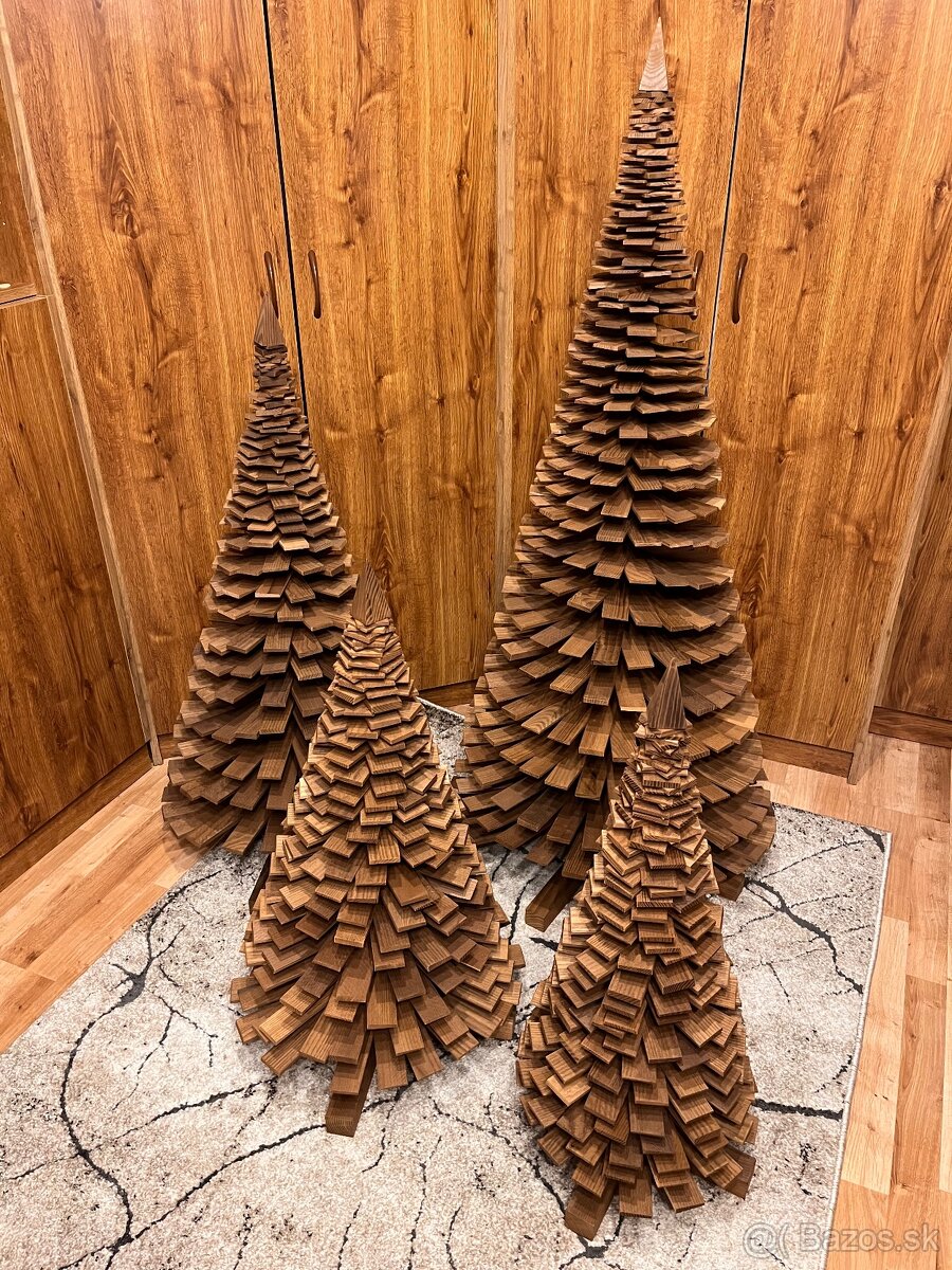 Drevené stromčeky - ručná výroba