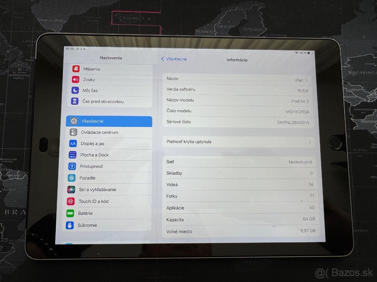 Apple iPad Air 2 Wi-Fi+Cellular MGHX2FD/A
