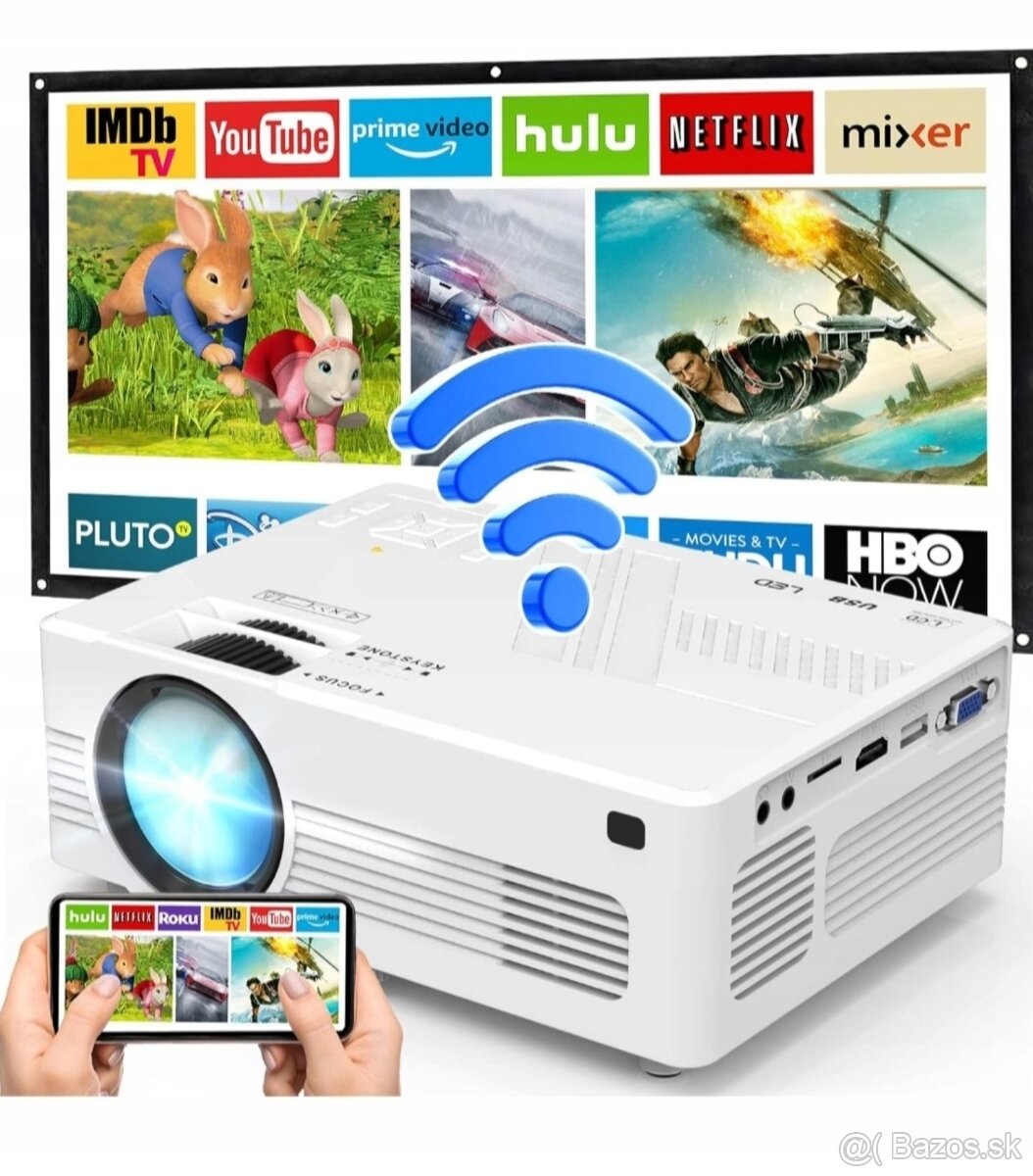 Wifi LED projektor s podporou 4K