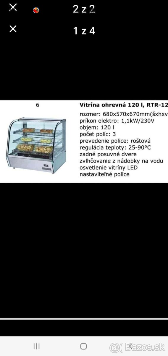 Ohrevná vitrína