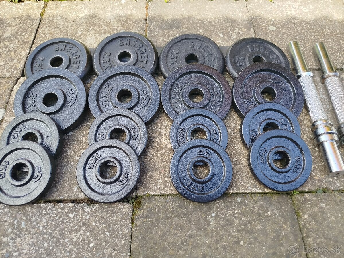 Jednoručné činky 2 x 15 kg