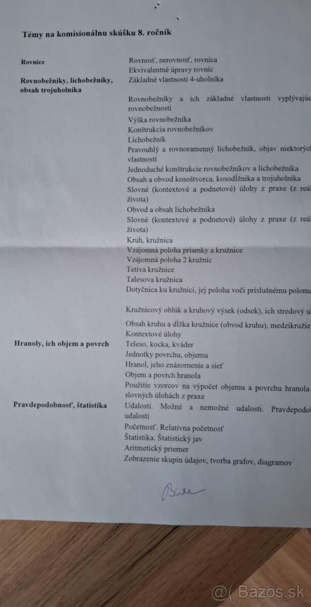 Hľadám doučovateľku matematiky