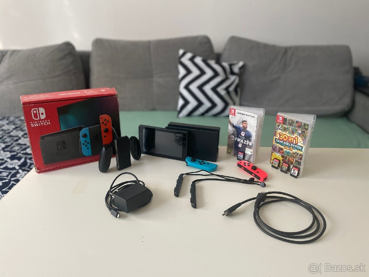 Nintendo Switch Neon – skvelý stav, pripravený na hranie