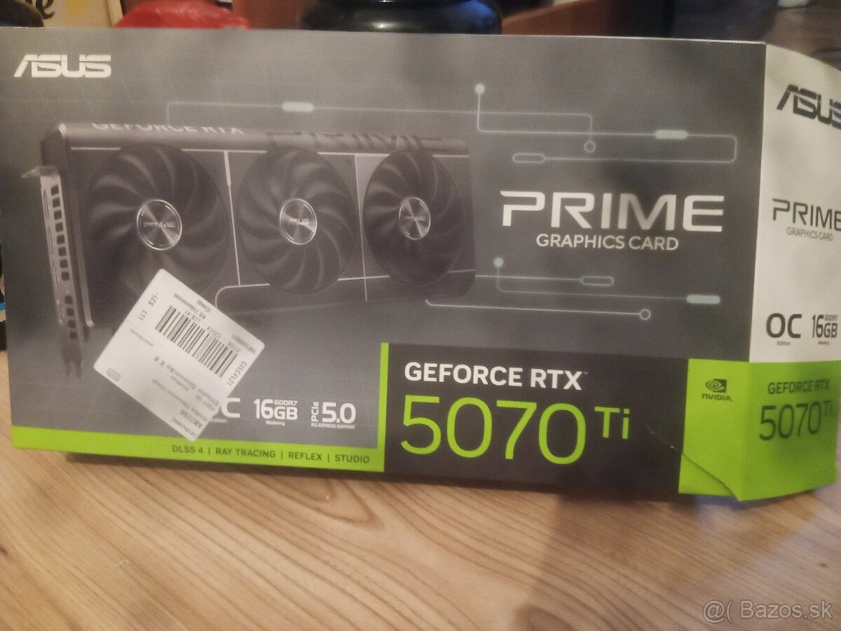ASUS PRIME GeForce RTX 5070 Ti 16GB OC +výmena