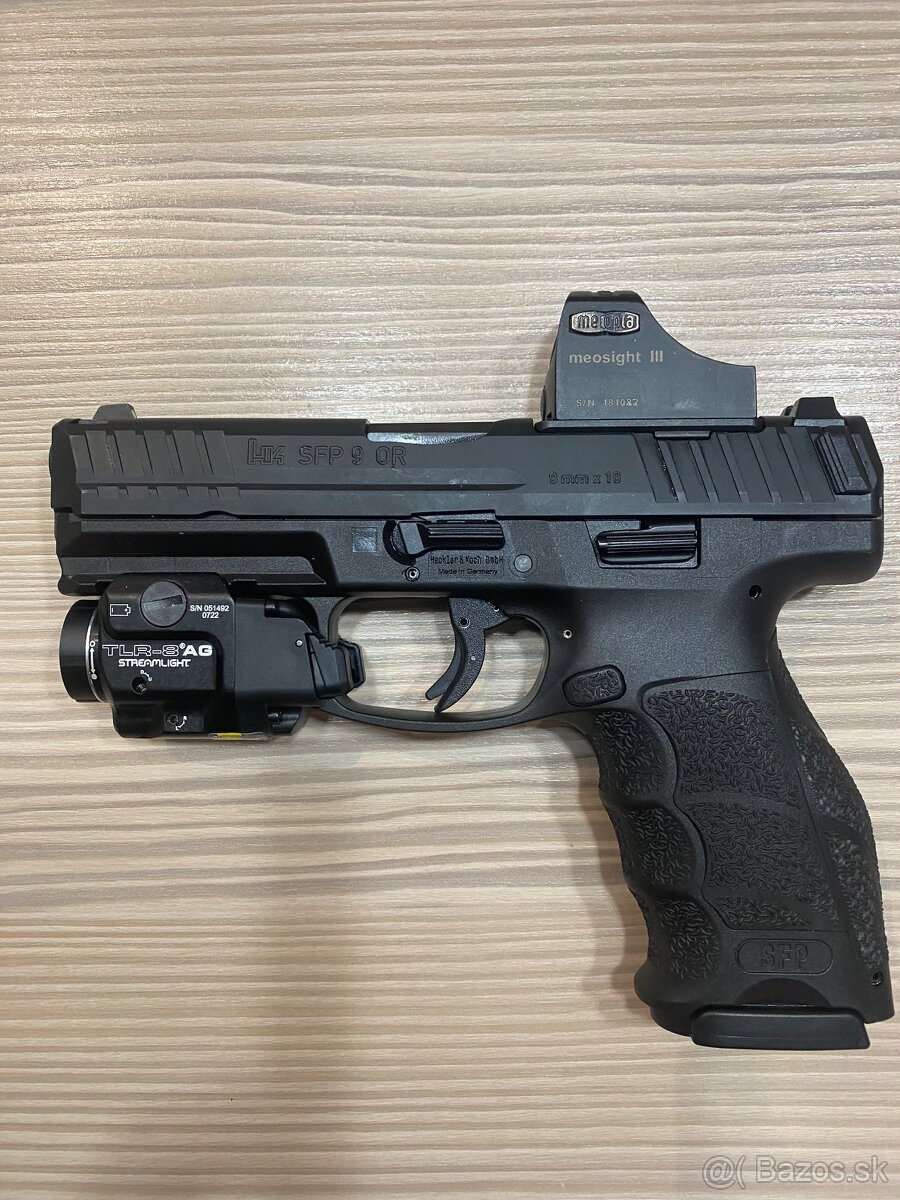 HK SFP9-OR PB, kal. 9x19, s 5 montážnymi platničkami