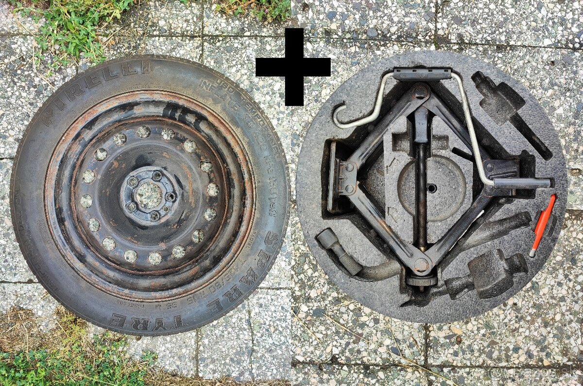 Dojazdové koleso R15 (4.00B x15H ET35, PIRELLI 125/80) + zdv