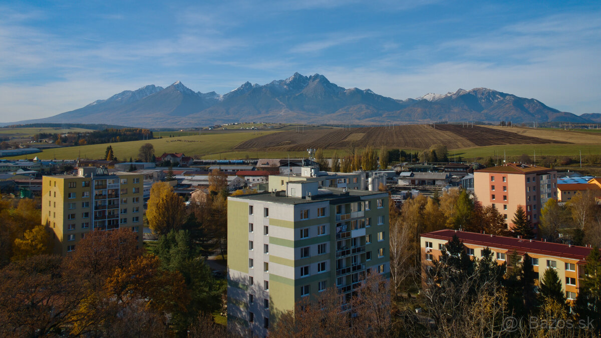 Na prenájom – 3-izbový byt s výhľadom na Tatry, Kežmarok