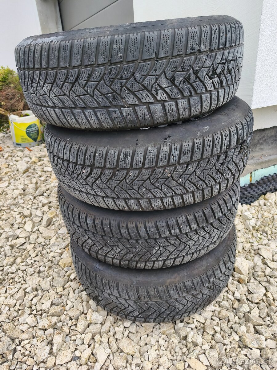 Plechové disky r16 5x112 ET33 + zimné pneu