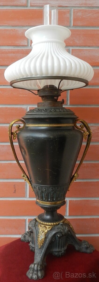 Petrolejová lampa amfora, Rakúsko koniec 19.stor.,