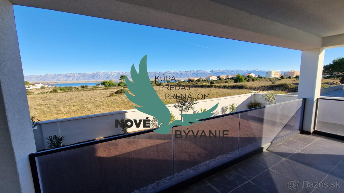 Chorvátsko: Novostavba apartmán len 100m od mora s výhľadom