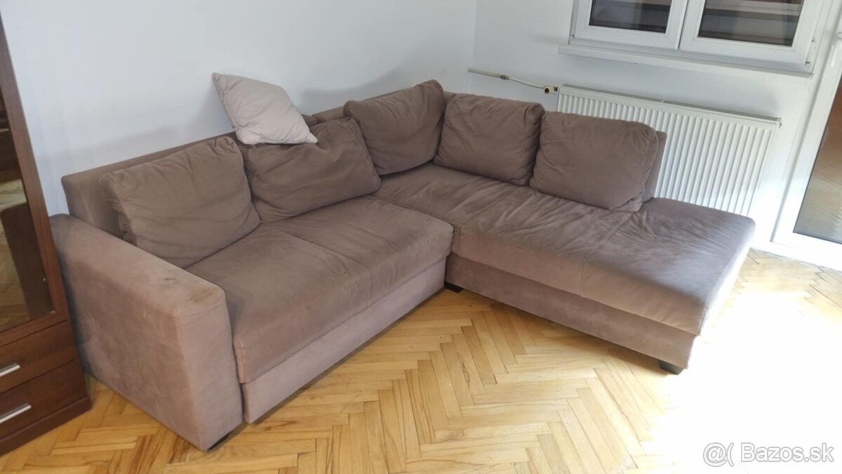 Veľký rozkladací gauč/rohová sedačka/pohovka