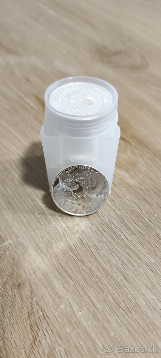 Predám investičné striebro – mince a tehly