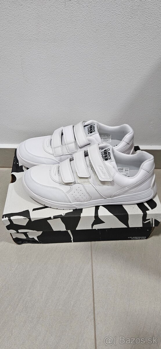 Biele kožené tenisky