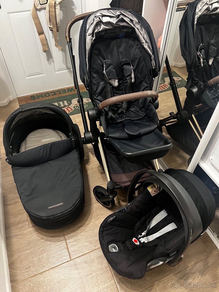 Cybex priam rosegold/čierna sada