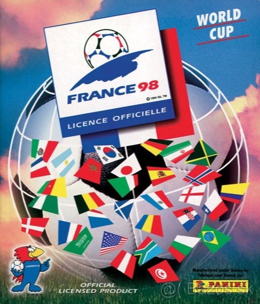 Kupim samolepky, nálepky PANINI FIFA WORLD CUP FRANCE 1998