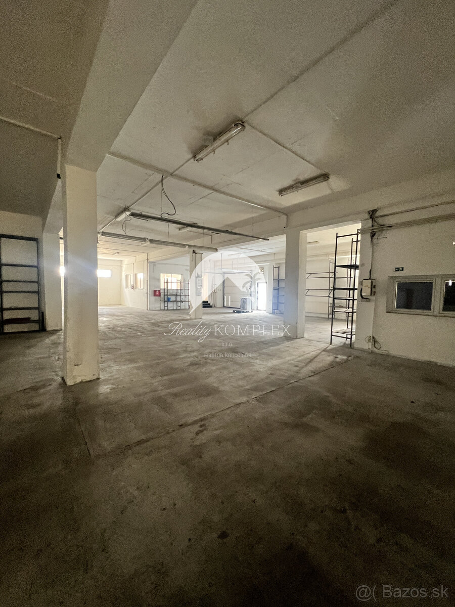 Reality KOMPLEX s.r.o. Vám ponúka do NÁJMU veľkú priemyselnú