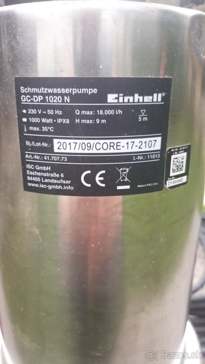 Čerpadlo kalove einhel