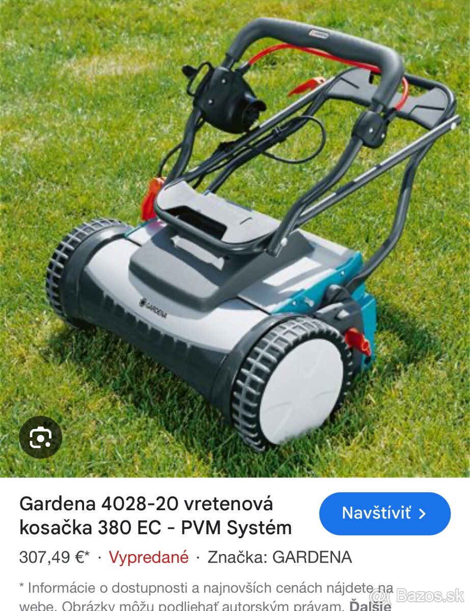 Gardena 380 EC vretenová elektrická kosačka