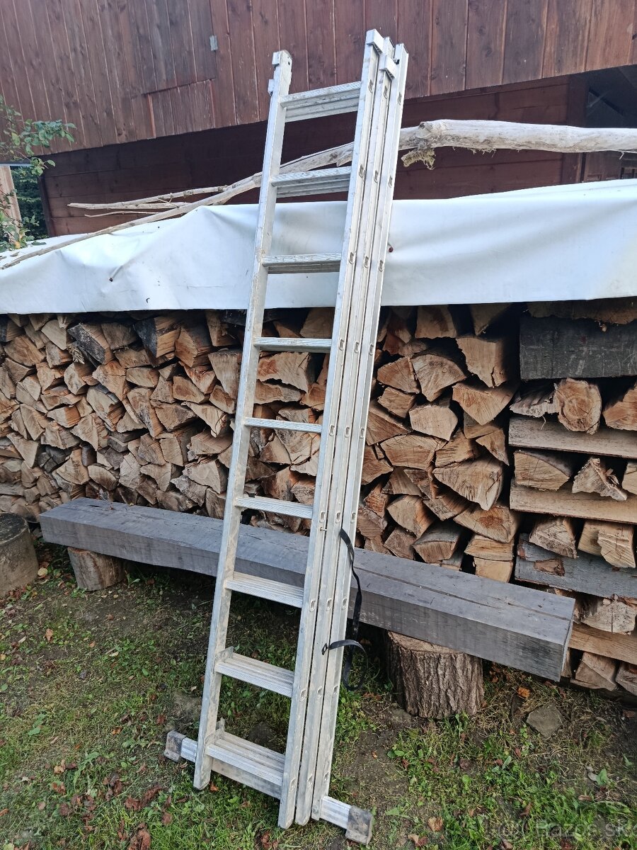 Hliníkový rebrík Drabest 3×9