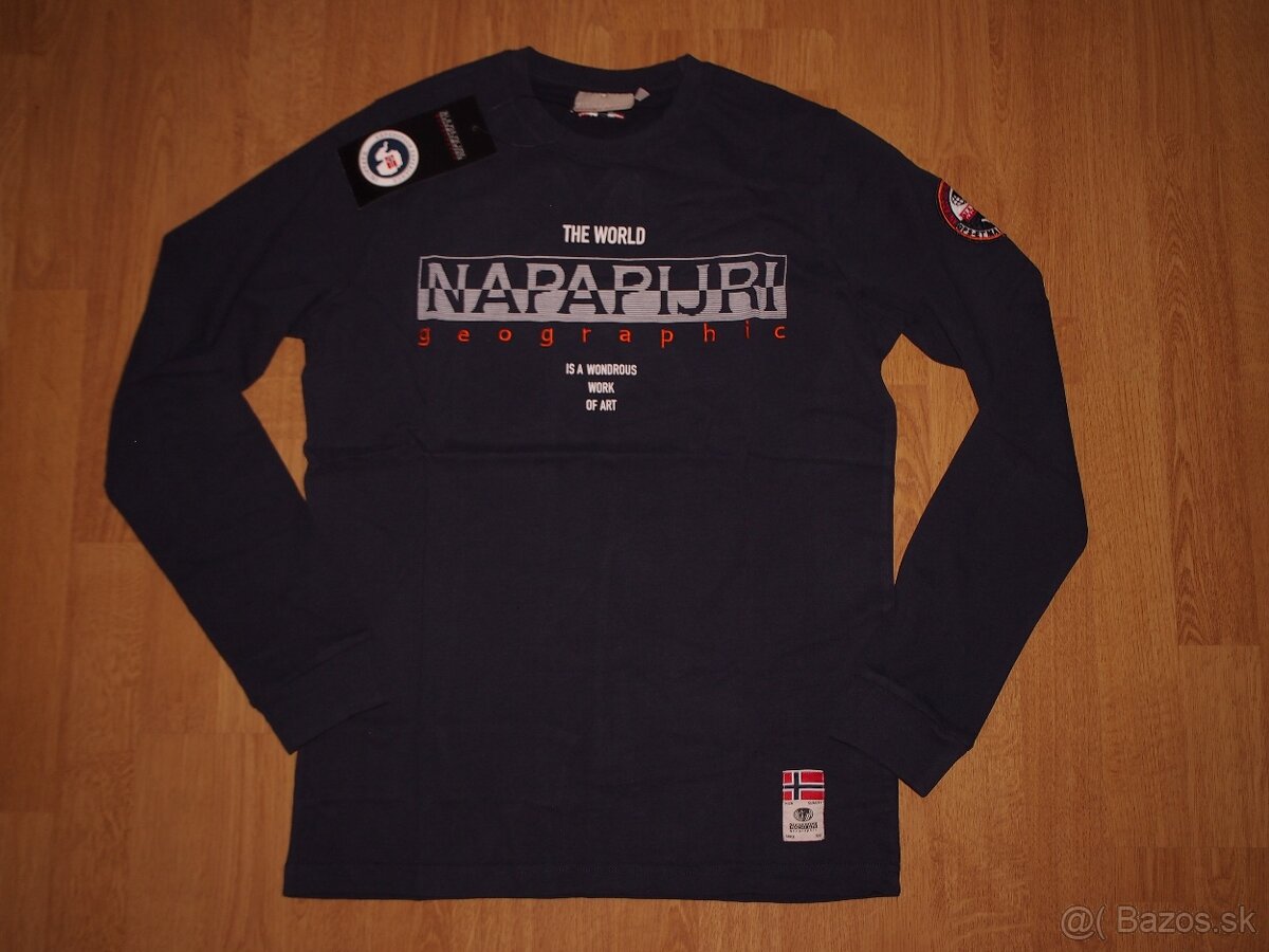 Napapijri pánske tričko s dlhým rukávom