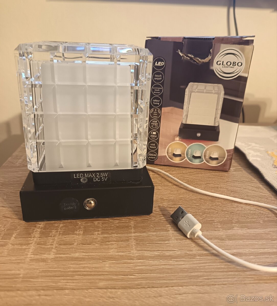 GLOBO LED lampa dotyková