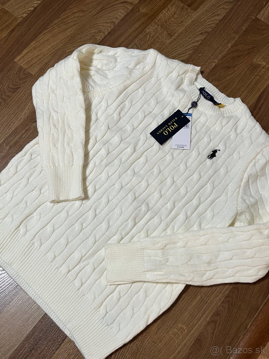 Polo Ralph Lauren sveter biely