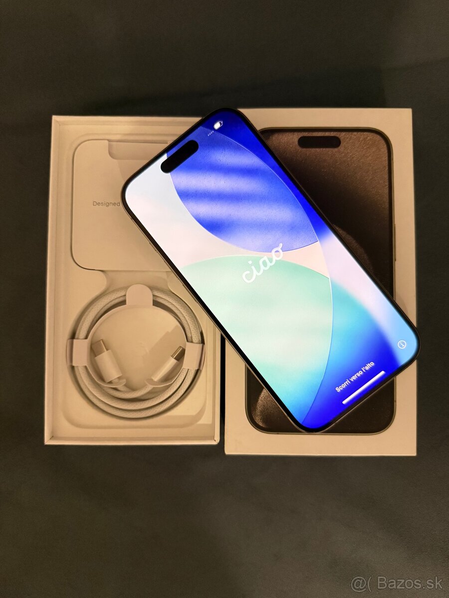 iphone 15pro 128gb - natural titanium