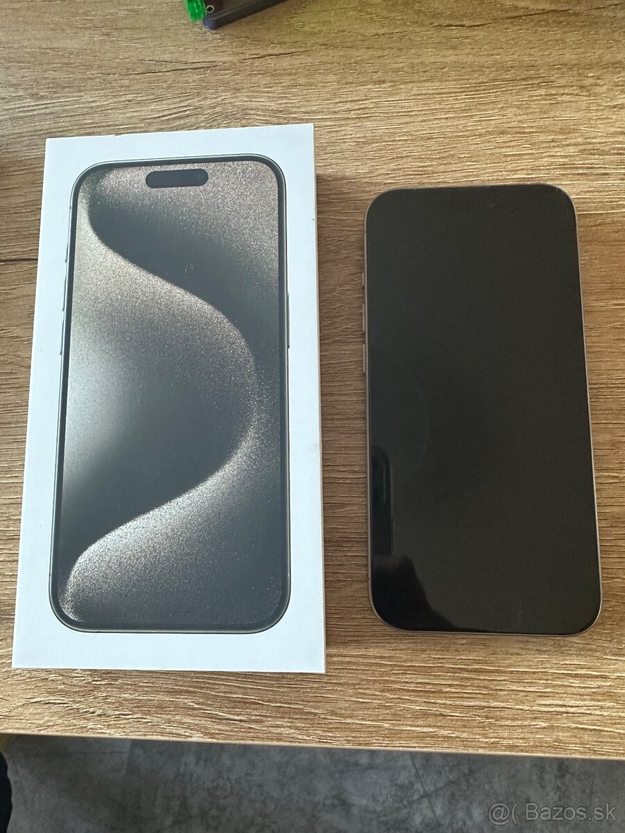 Predám iPhone 15 Pro 256 GB – Natural Titanium