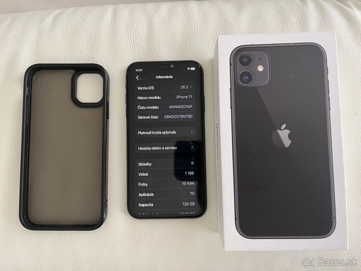 Predám Apple iPhone 11, Black, 128GB (MWM02CN/A)