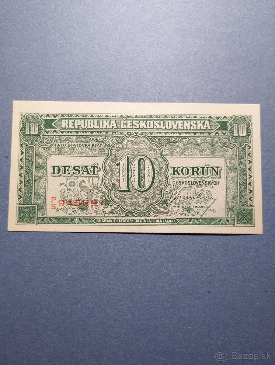 10 korun bez data
