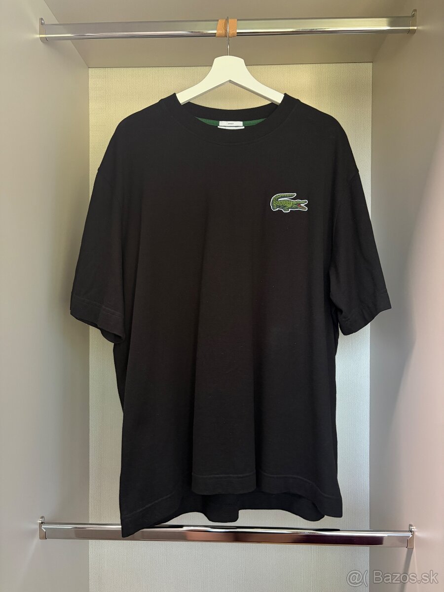 Lacoste oversized tričko TH0062 Black