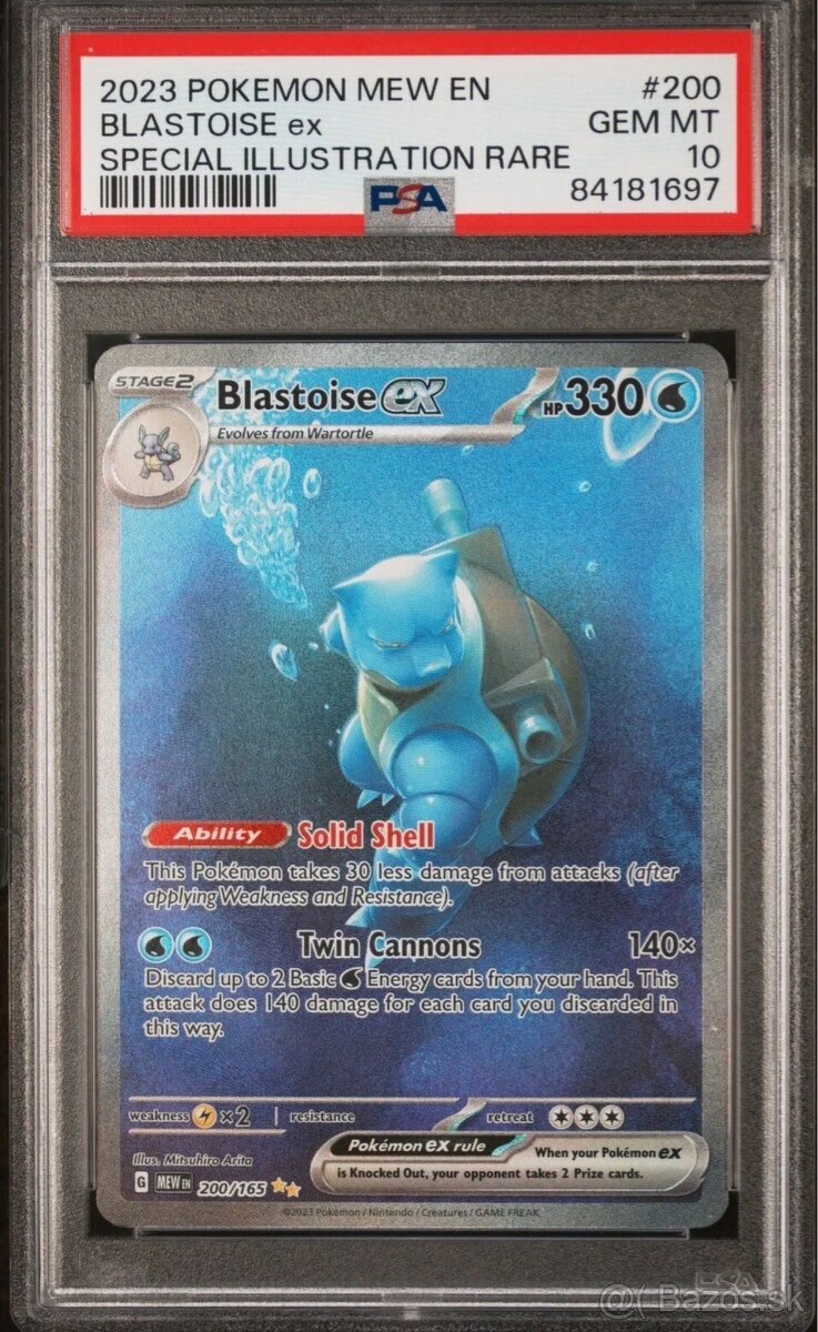 Blastoise EX 151 PSA 10 - Pokemon