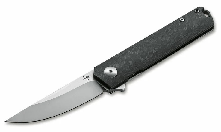Boker Plus Kwaiken Compact Flipper Marble Carbon, noz