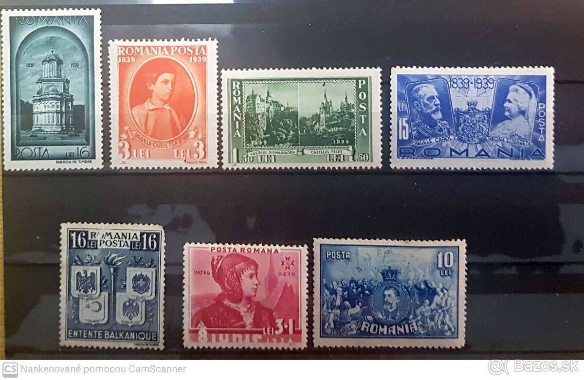 Rumunsko a Bulharsko zriedkavé znamky
