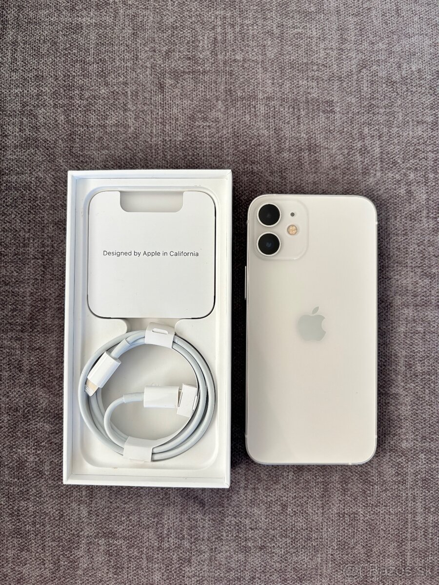 Iphone 12 mini 64 GB - originál krabica a nabíjací kábel