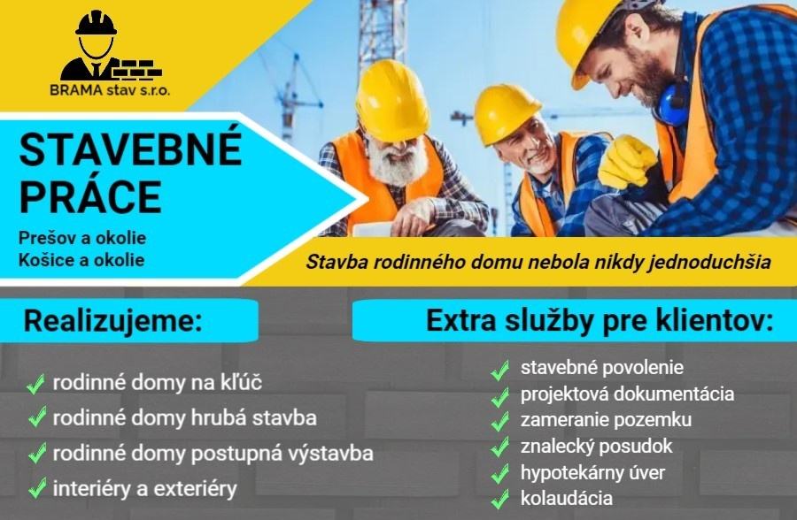 Výstavba rodinných domov podľa požiadaviek zákazníka
