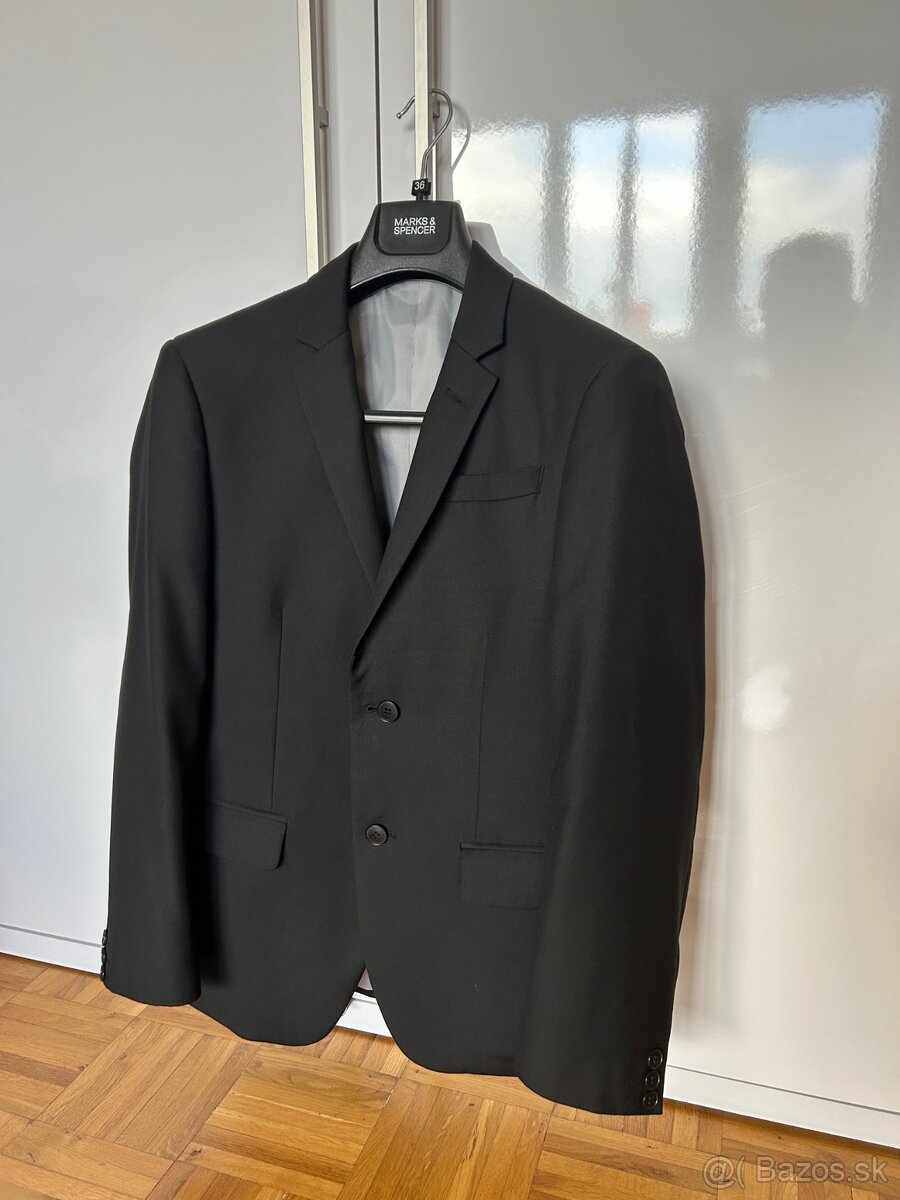 Pánsky oblek Marks & Spencer + Košeľa + Poltopánky