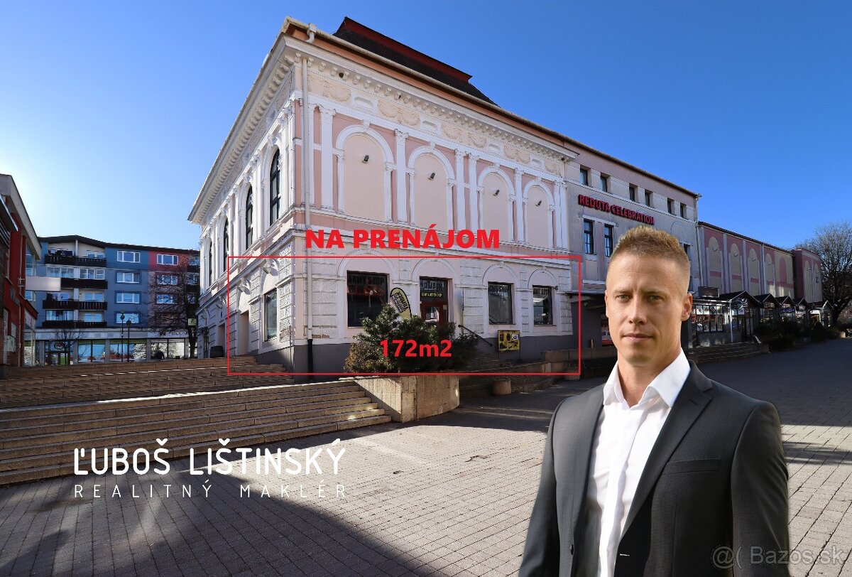 NA PRENÁJOM Obchodný priestor 100m2 na Námestí Sv. Egídia -